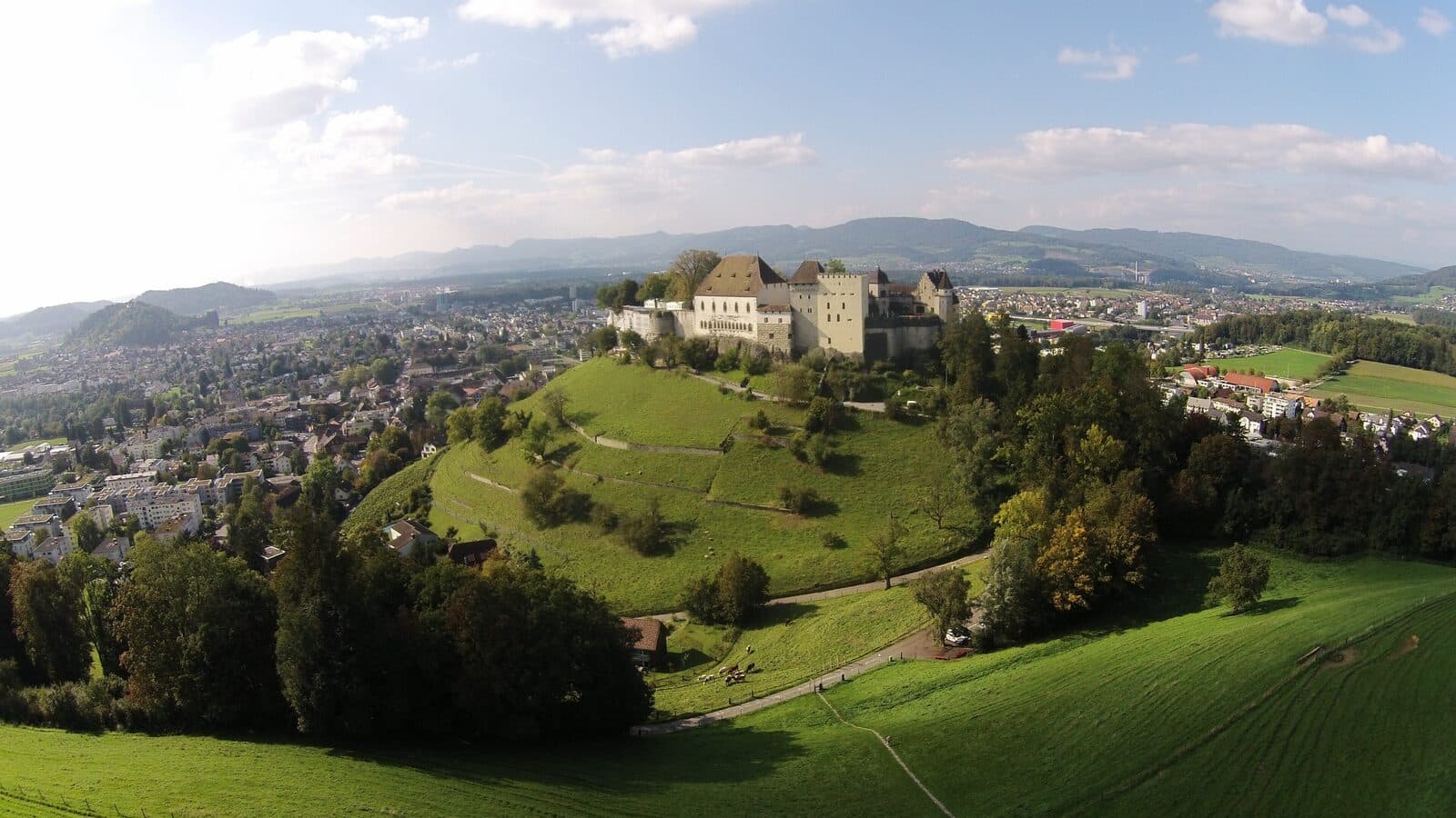 Die Aare, Burgen und das Mittelland im Kanton Aargau